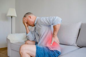 man suffering from lower back pain